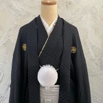 【男性袴】黒・銀紋