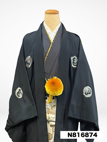【男性袴】黒・鳳凰
