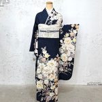 【振袖】紺・芍薬