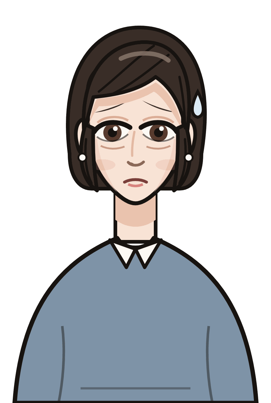 心配そうなお母さま