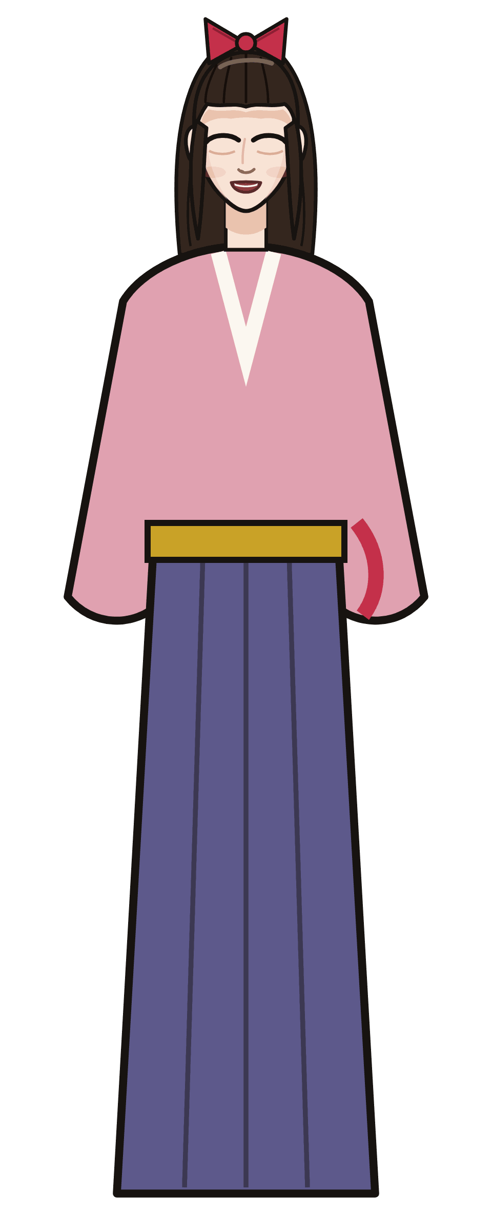 卒業袴を着た女の子